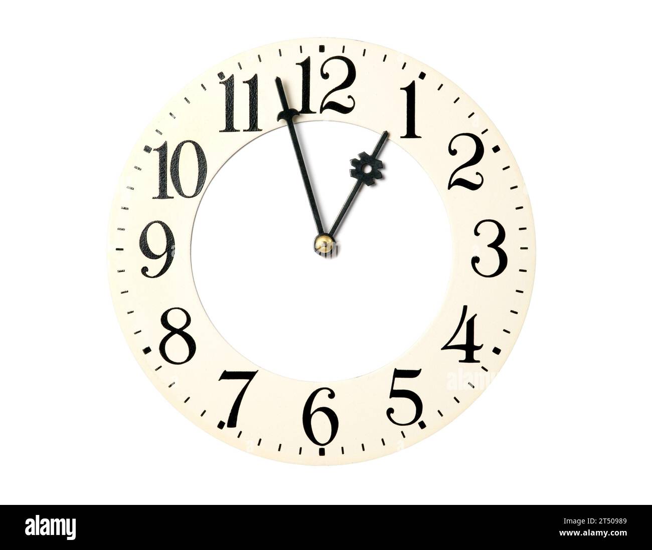 Clock dial with Roman numerals on white Stock Photo Alamy