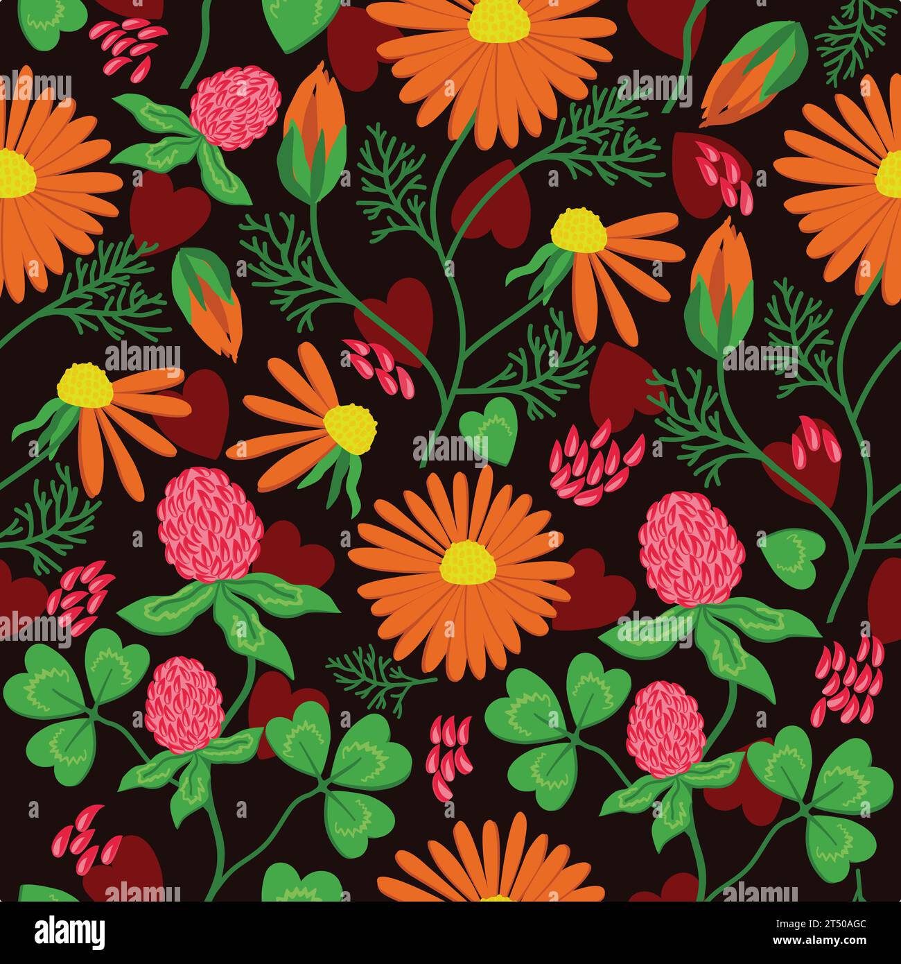 Floral pattern Royalty Free Vector Image Stock Vector Image & Art - Alamy