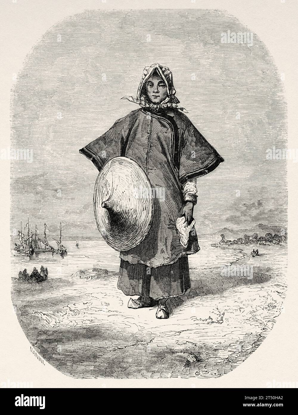 Tankadere Chinese boatwoman tankadere, China, Asia. Travels in China and Japan by ...