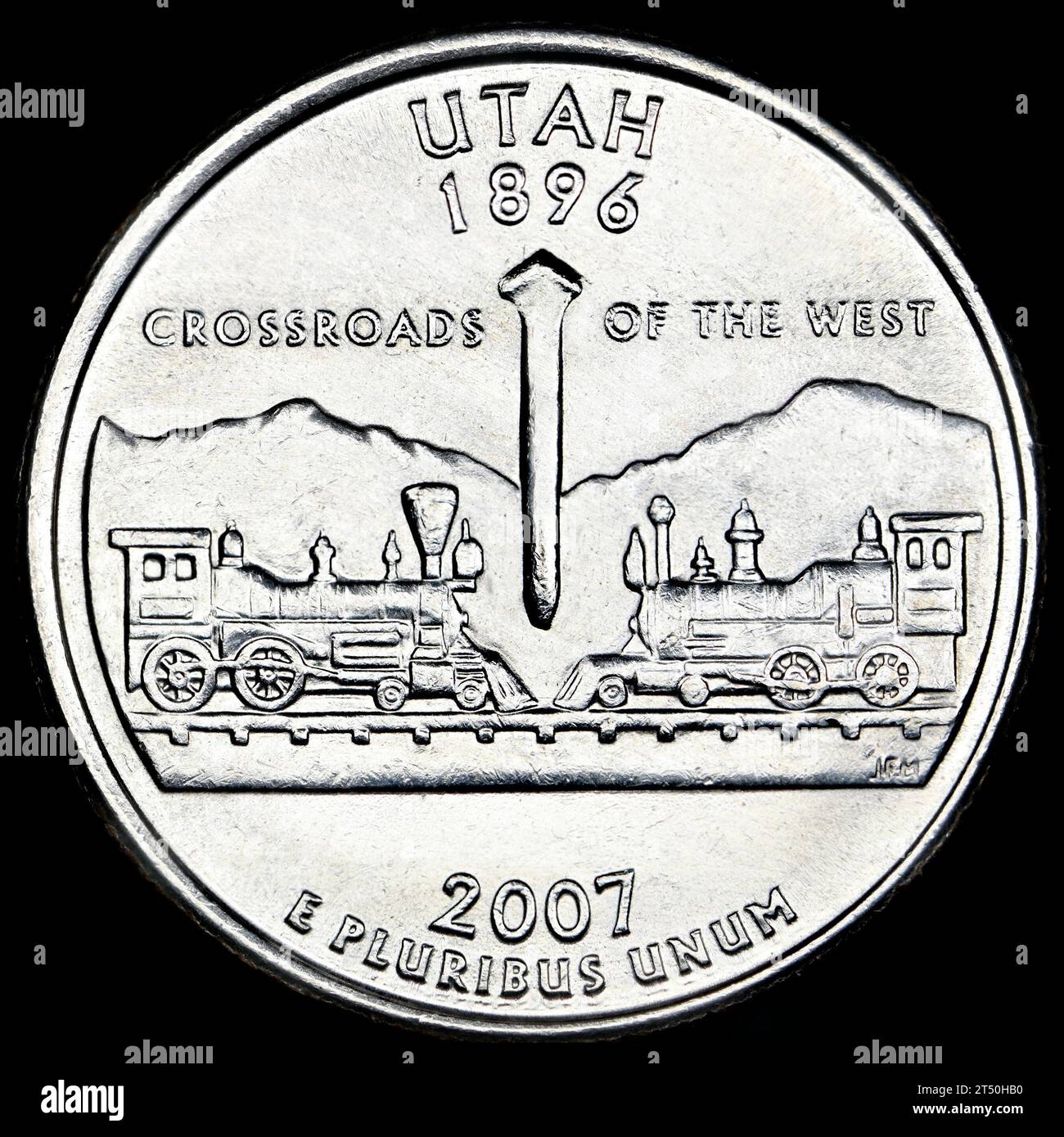 US Commemorative State Quarter Dollar Utah (1896) Crossroads of the