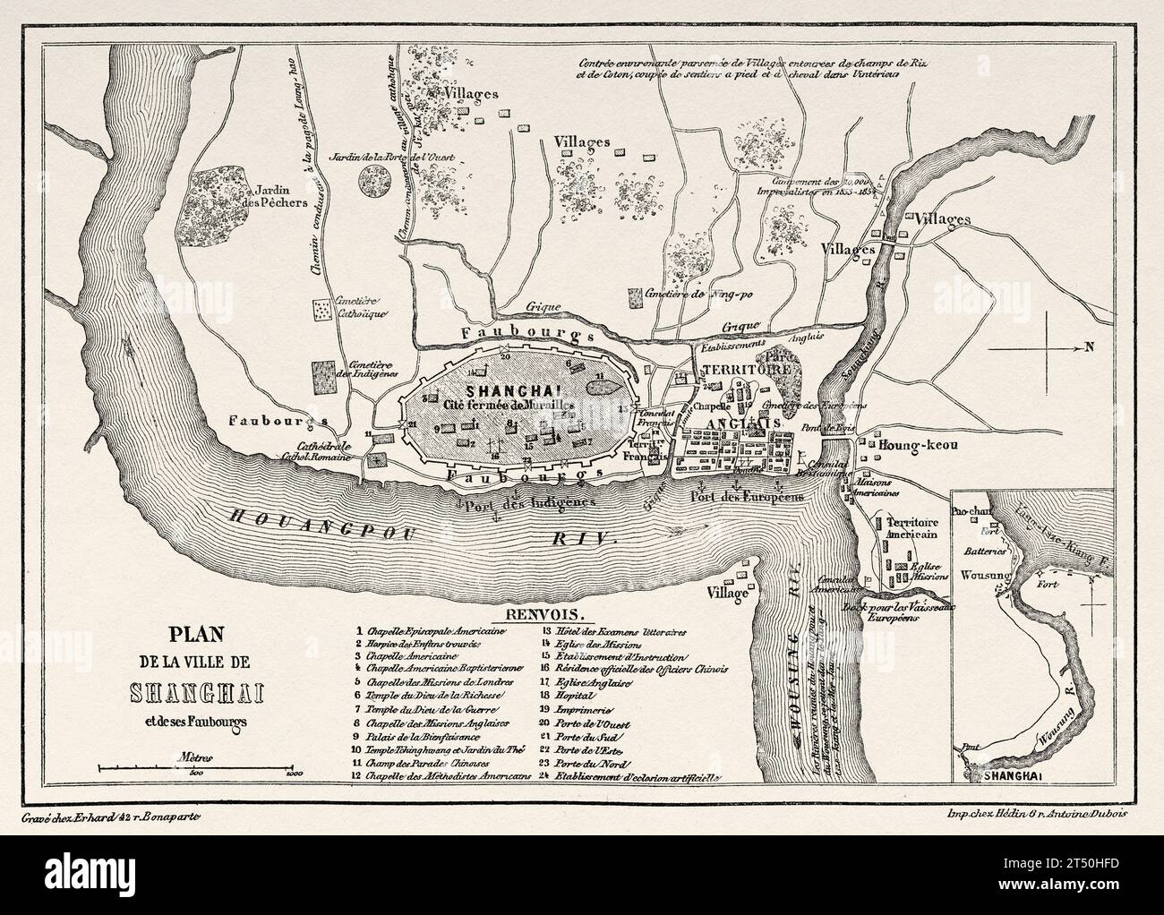 Map of china 19th century hi-res stock photography and images - Alamy