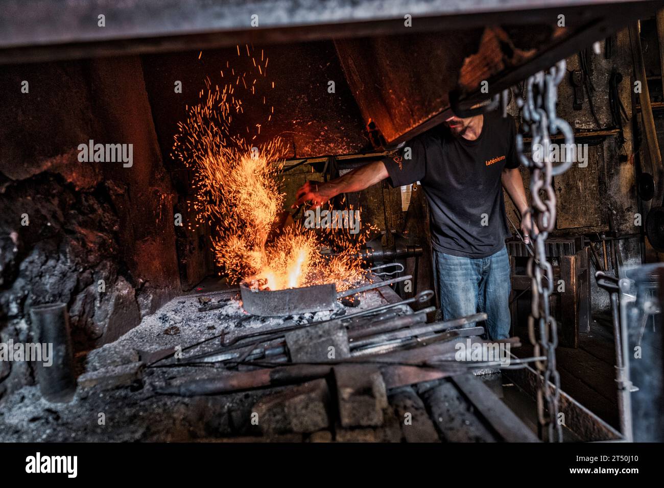 Iron and Railway Museum, Vallorbe, Switzerland Stock Photo