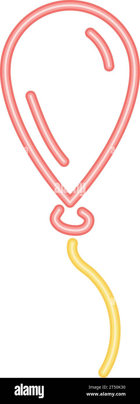 neon balloon illustration Stock Vector Image & Art - Alamy