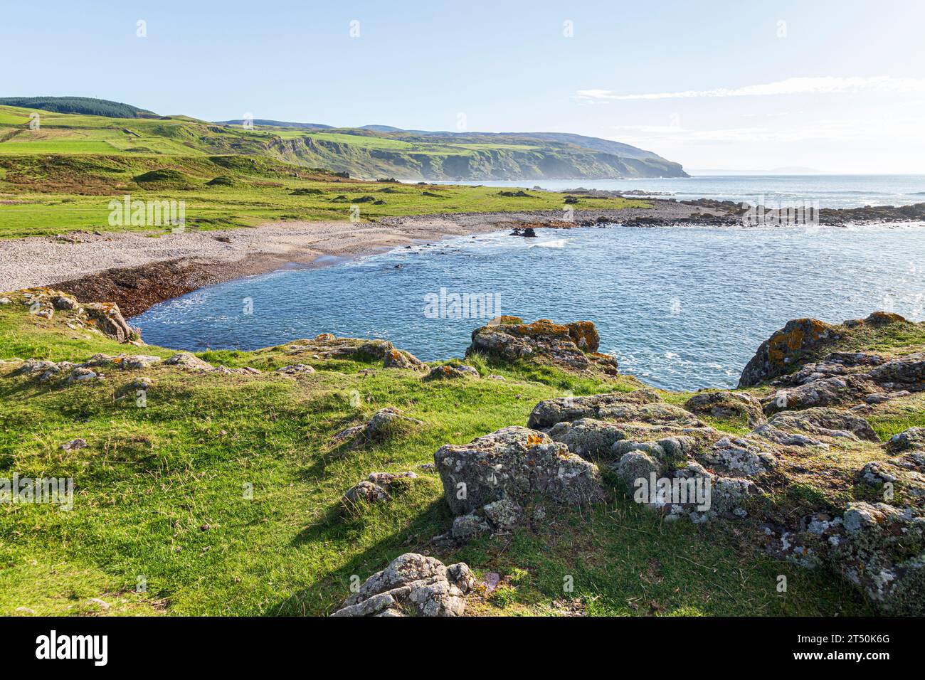 The beach next to Uisaed Point, Machrihanish on the Kintyre Peninsula, Argyll & Bute, Scotland UK Stock Photo