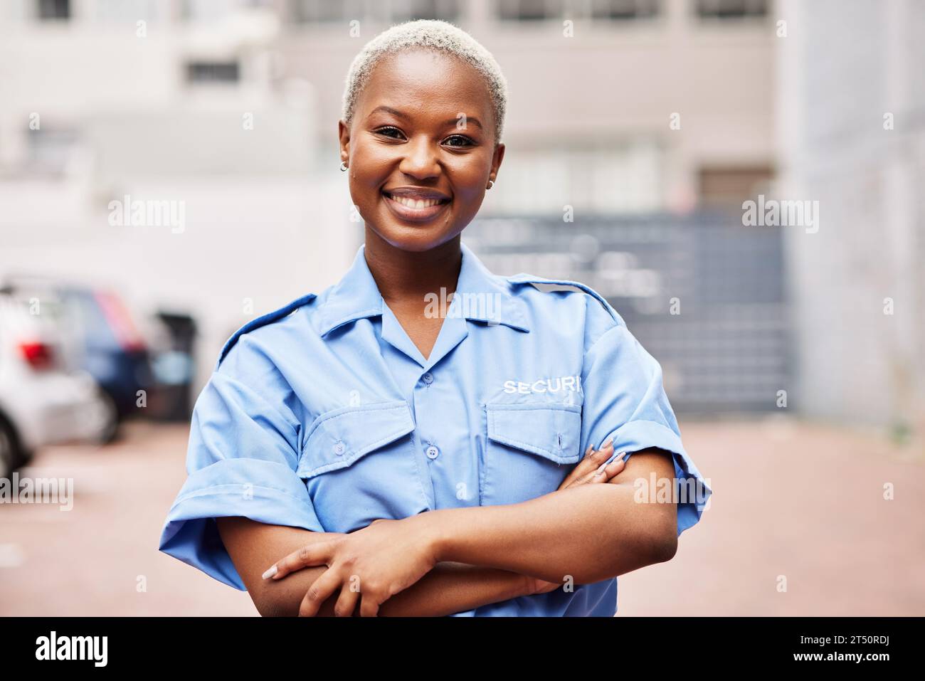 https://c8.alamy.com/comp/2T50RDJ/portrait-black-woman-and-security-guard-smile-with-arms-crossed-in-surveillance-service-safety-and-city-patrol-law-enforcement-proud-bodyguard-or-2T50RDJ.jpg