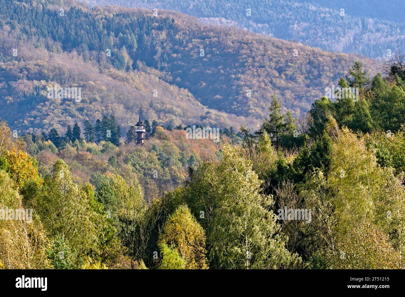 Jurkovi Lookout Tower In The Middle Of Autumn Foliage Watchtower jurkovi-lookout-tower-in-the-middle-of-autumn-foliage-watchtower