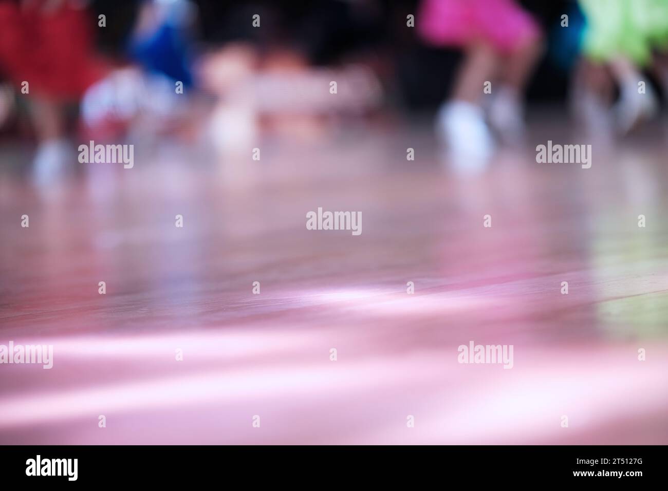 Stage with spotlights. Blurred background. Web banner. Design element Stock Photo