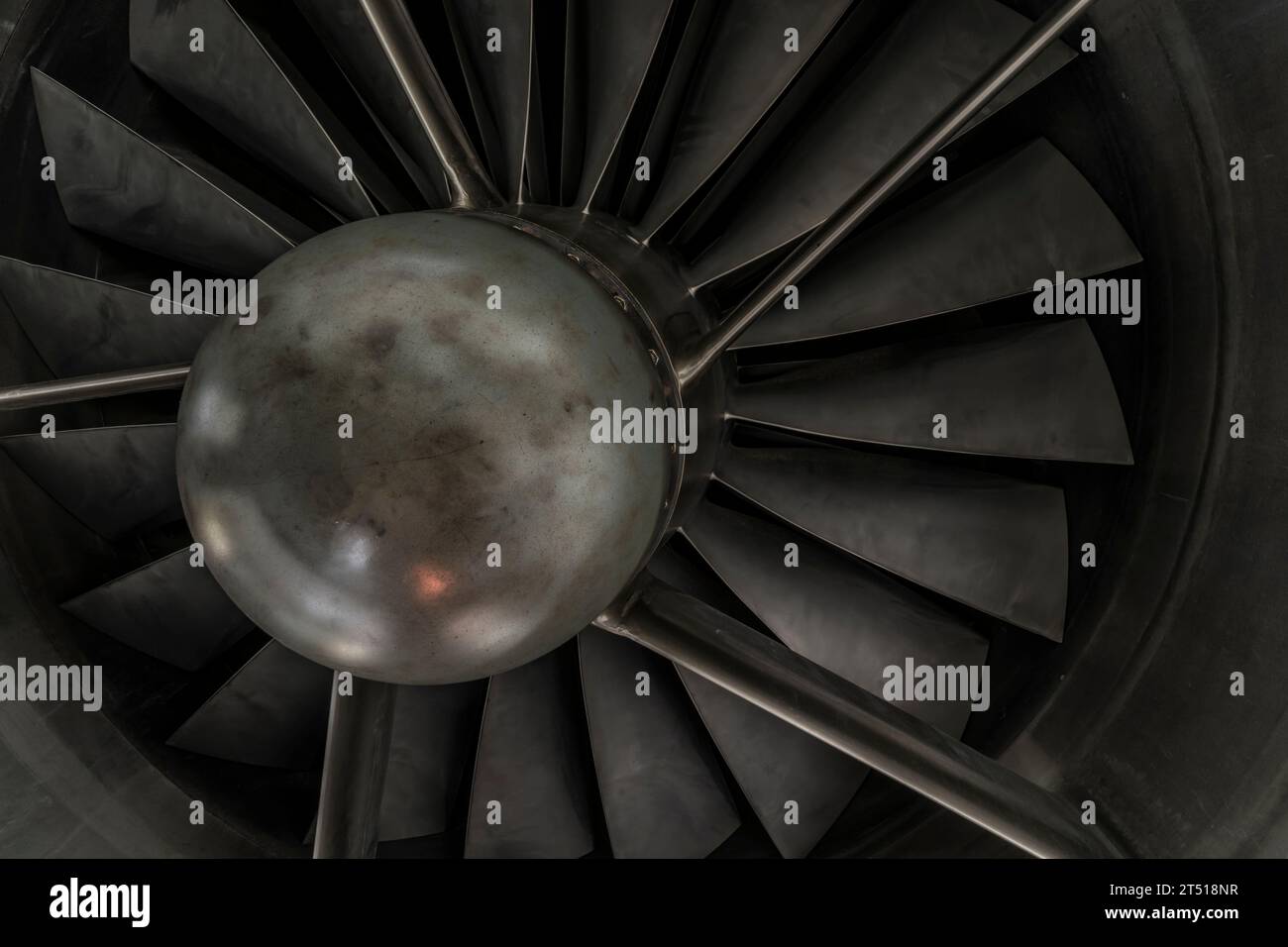 engine turbine of an old jet plane Stock Photo - Alamy