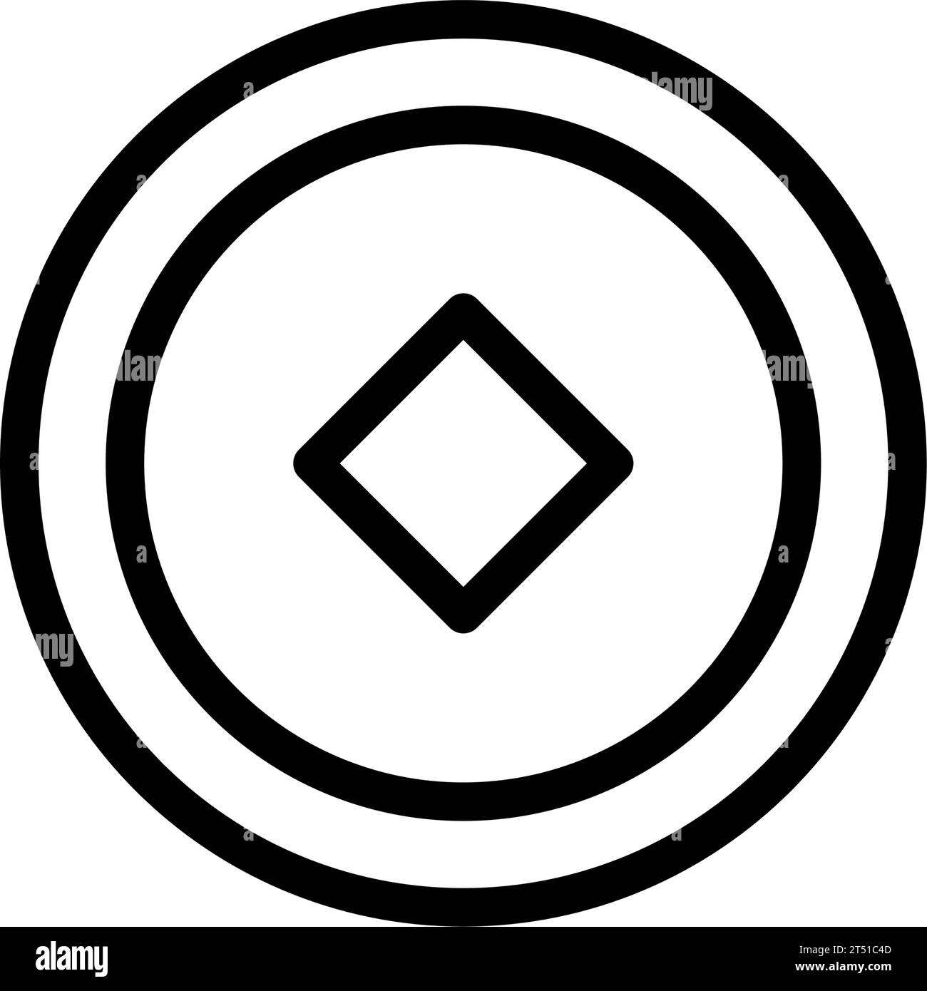 chinese coins icon illustration Stock Vector Image & Art - Alamy
