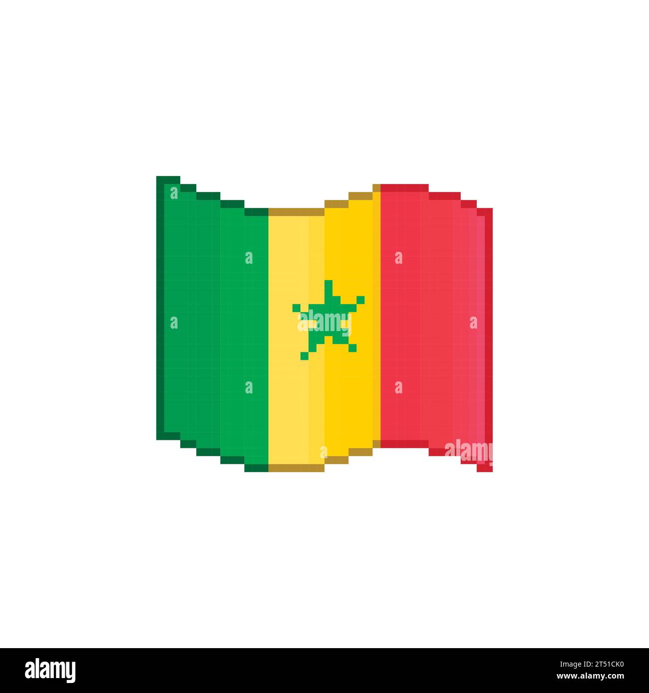 Foto De Stock Bandeira Do Senegal, Royalty-Free