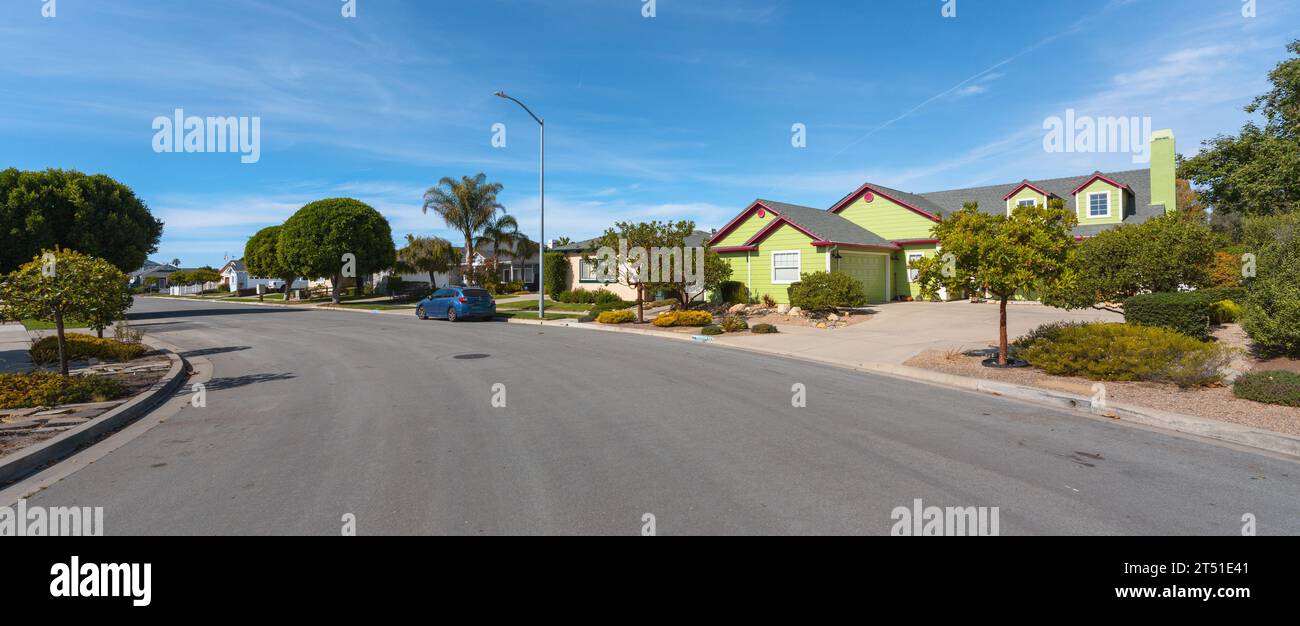 Arroyo Grande, California, USA October 31, 2023. A picturesque row of