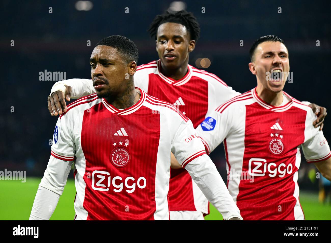 AMSTERDAM - Steven Bergwijn of Ajax, Ar'Jany Martha of Ajax, Steven