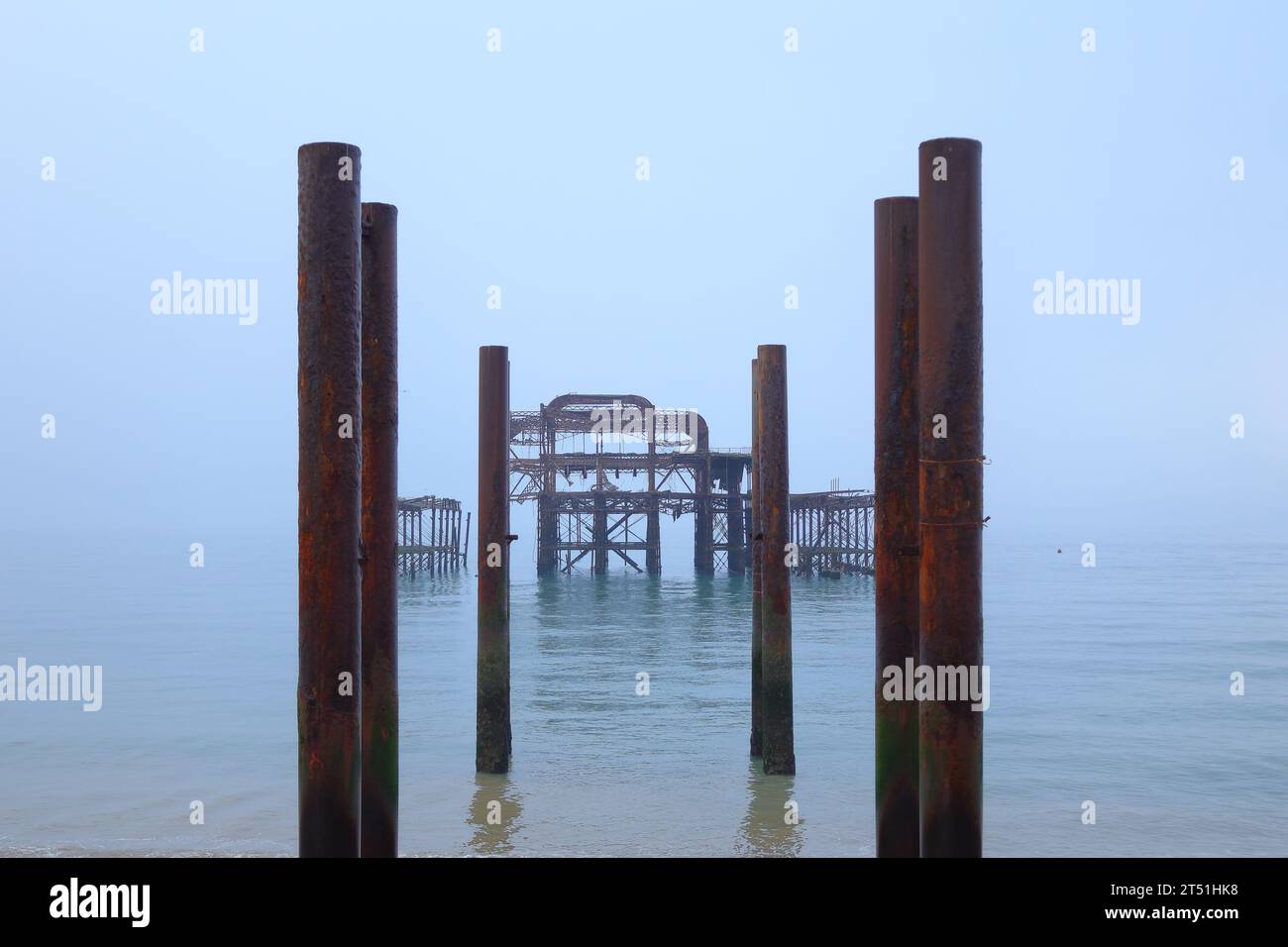 Images of Brighton seafront and pier Stock Photo