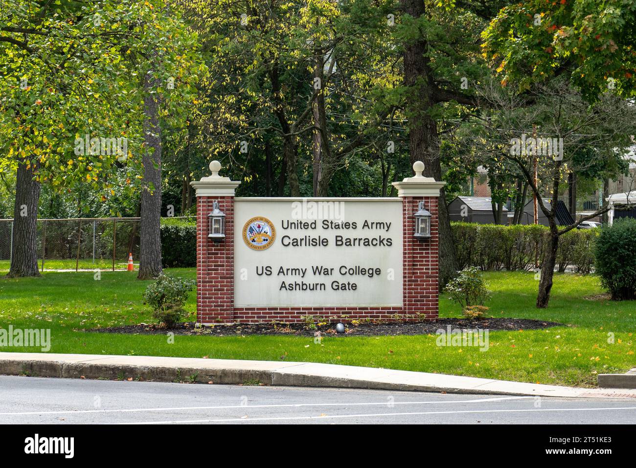Carlisle, PA - Sept. 27, 2023: United States Army Carlisle Barracks is home to the US Army War College Stock Photo