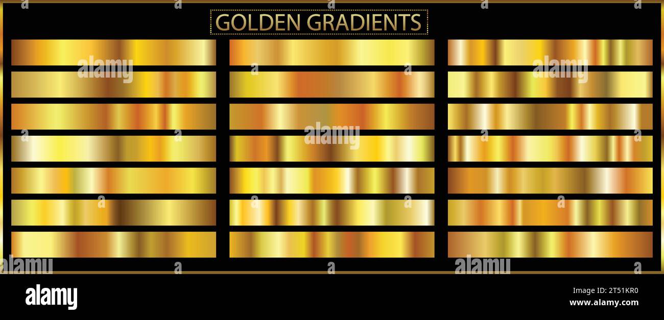 Gold gradient set background icon texture Vector Image Stock Vector ...