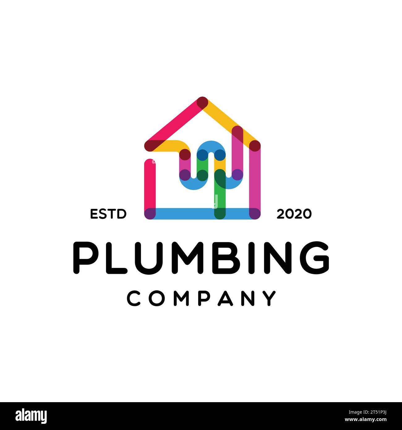 House plumbing service logo design Royalty Free Vector Image Stock Vector Image & Art Alamy