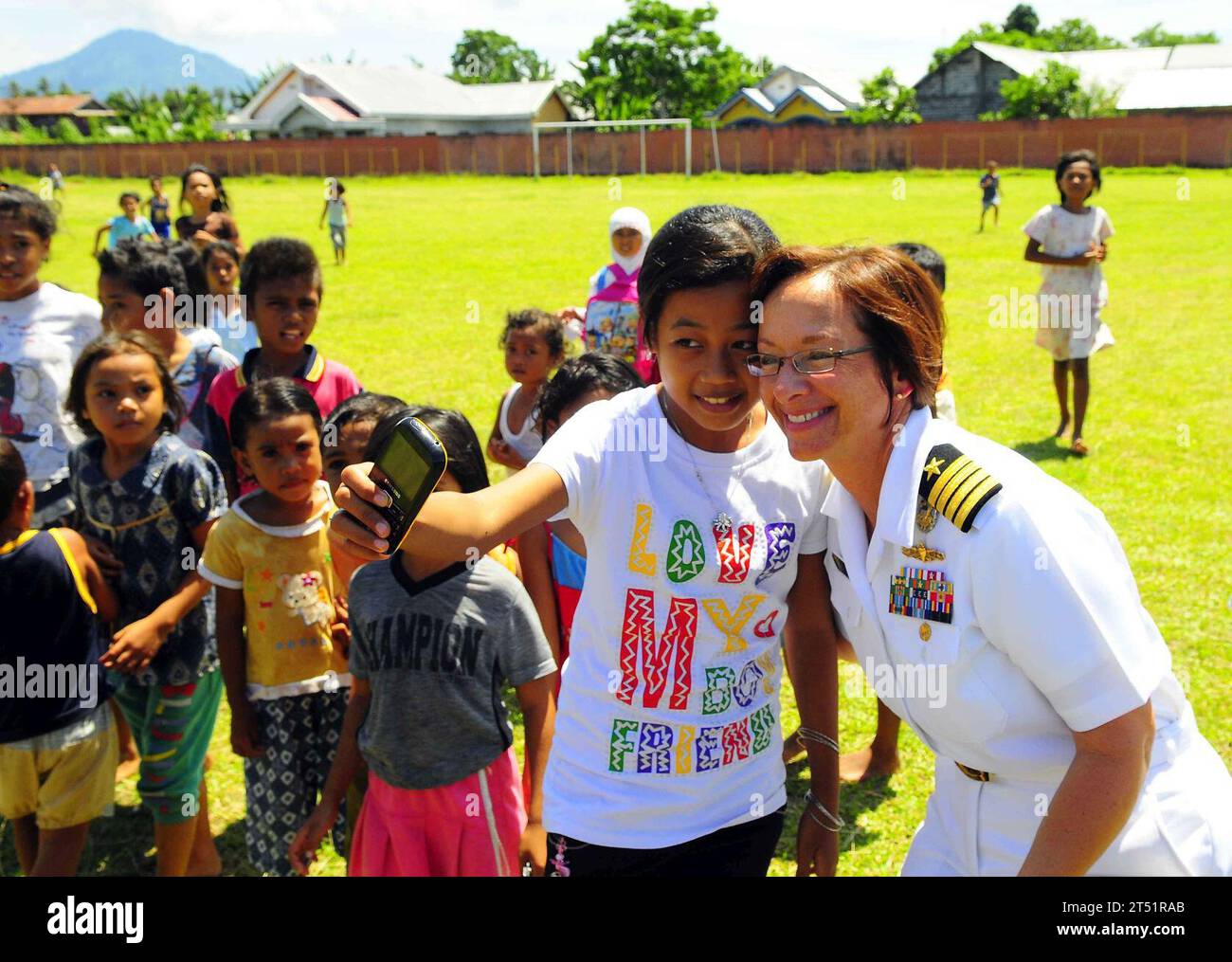 1007136410J-019  TOBELO, Indonesia (July 13, 2010) Capt. Lisa M. Franchetti, commander of Pacific Partnership 2010, poses for a Stock Photo