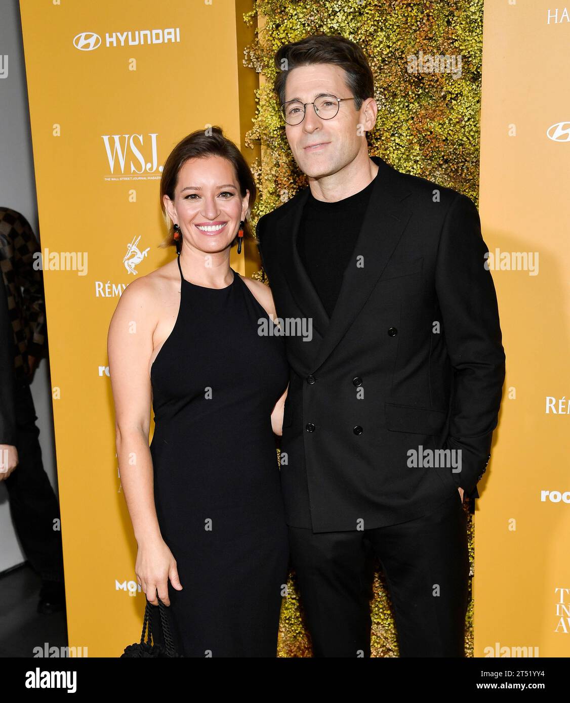 Tony Dokoupil, left, and Katy Tur attend the WSJ. Magazine Innovator