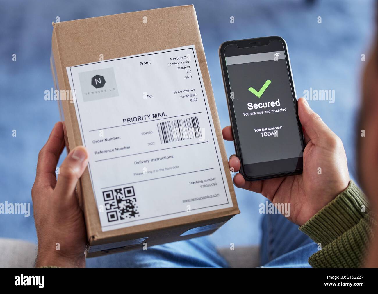 Label Security Checked Verification label hi-res stock photography and images - Alamy