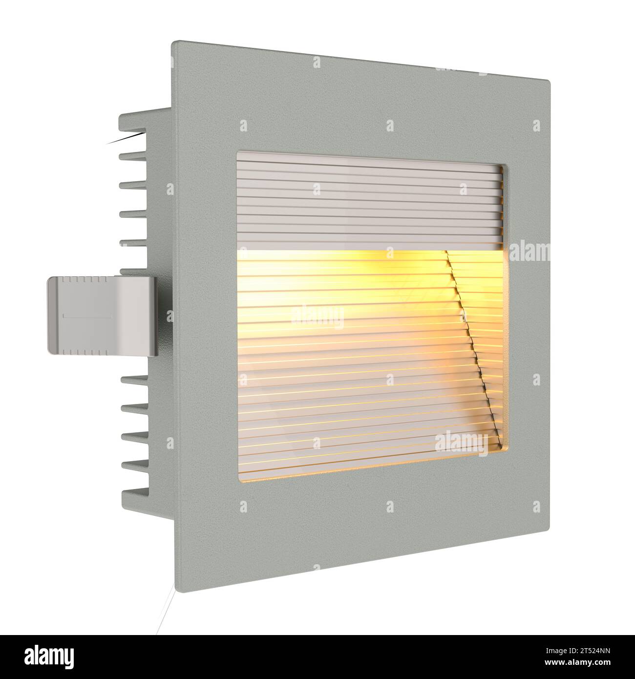 Outdoor spotlight, 3D rendering isolated on white background Stock ...