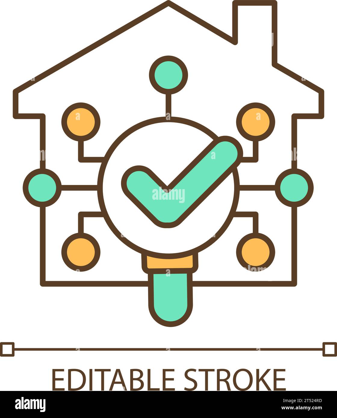 thin-linear-colorful-safety-measures-icon-stock-vector-image-art-alamy