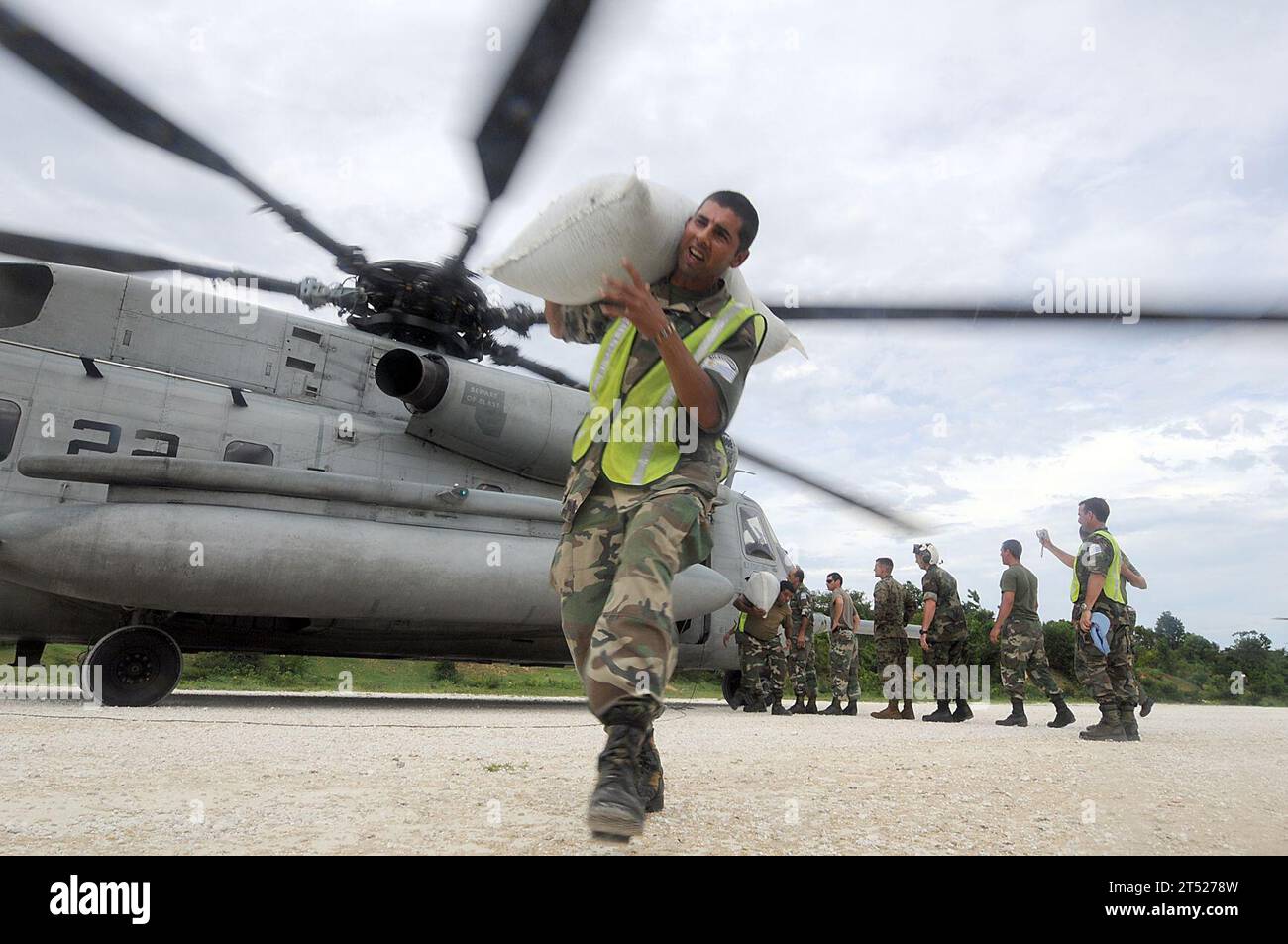 aid, Haiti, hurricane damage, IKE, relief, USAID, weather Stock Photo