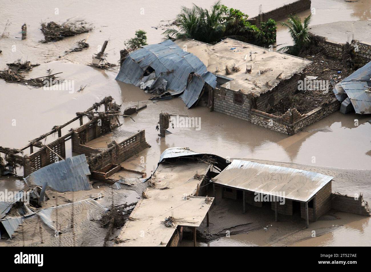 aid, Haiti, hurricane damage, IKE, relief, USAID, weather Stock Photo