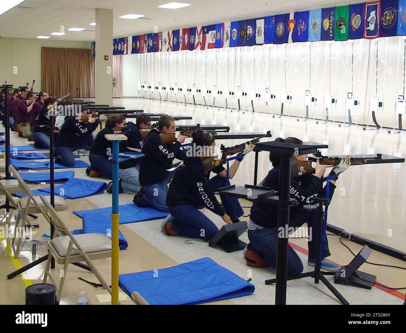 Air Rifle Championships, Ala., Anniston, NJROTC, U.S. Navy, weapons ...
