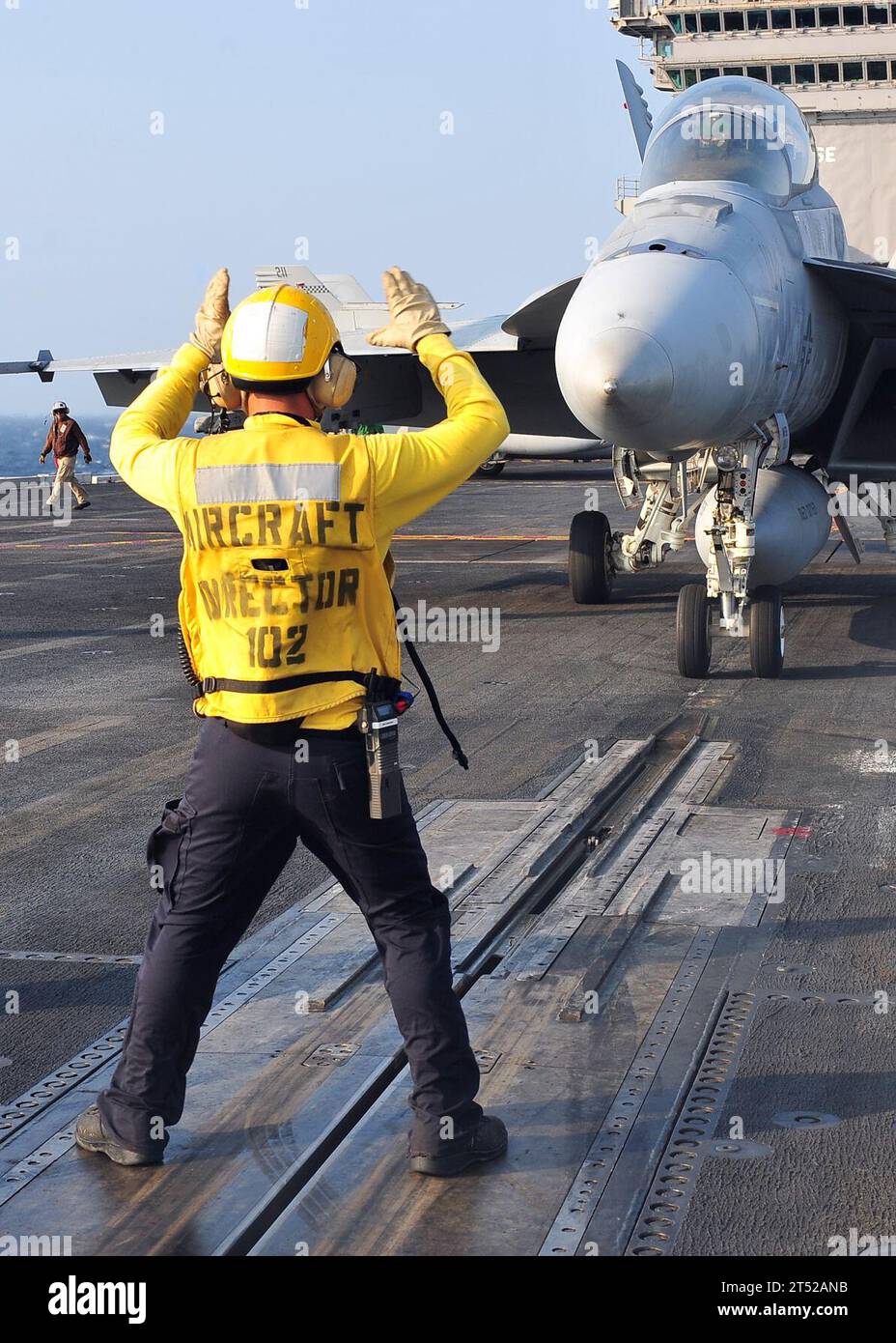 aircraft carrier, Carrier, CVN 65, F/A-18F Super Hornet, navy, Red Rippers, ships, Strike Fighter Squadron 11, U.S. Navy, USS Enterprise (CVN 65), VFA-11, work-ups Stock Photo