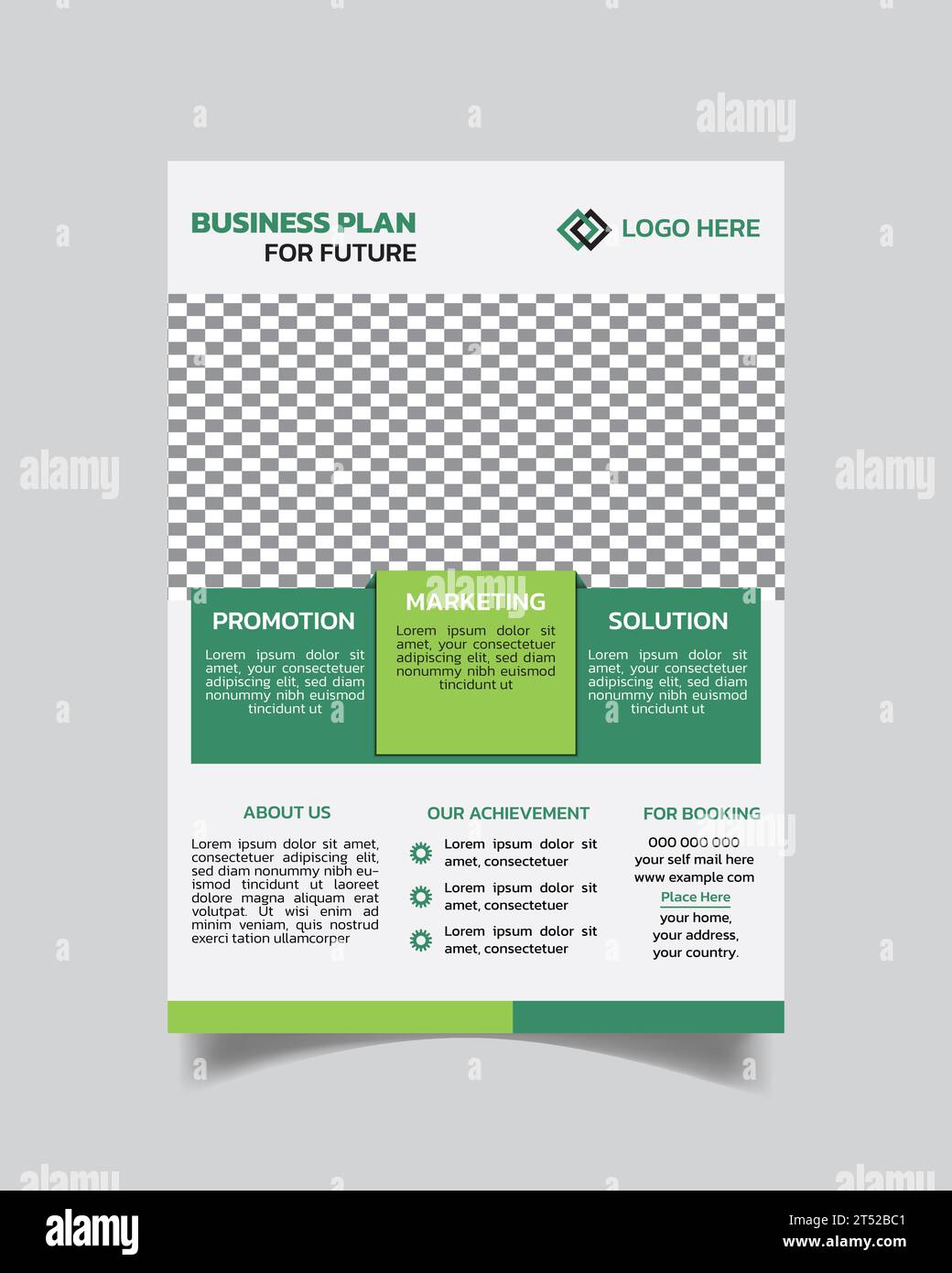 Unique modern trendy quality full  corporate business flyer design template Stock Vector