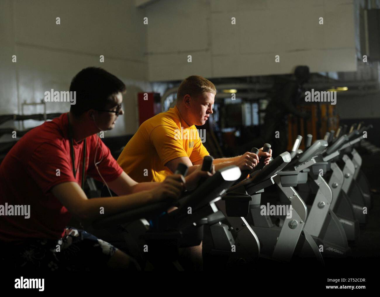 aircraft carrier, exercise, navy, physical fitness, PT, traing, U.S ...