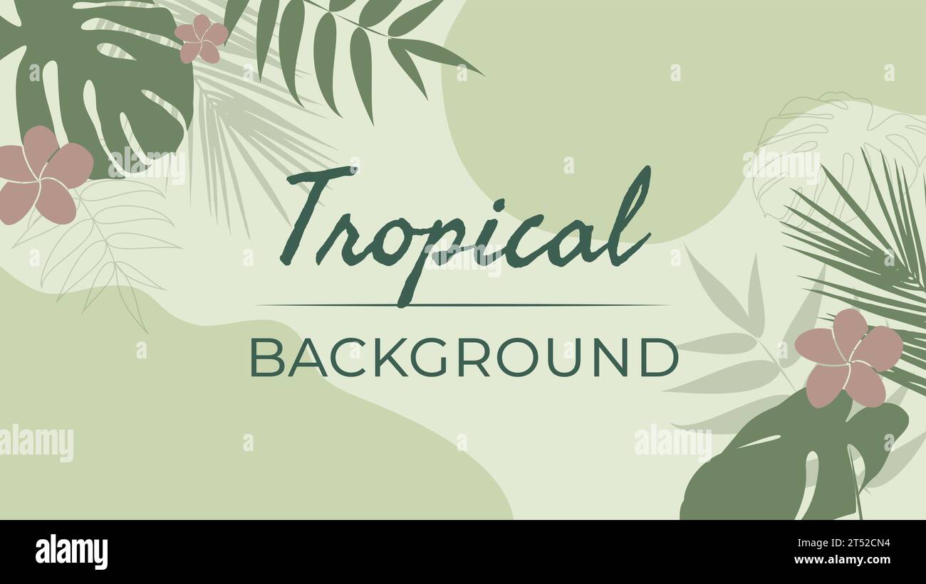 Tropical background Royalty Free Vector Image Stock Vector Image & Art ...