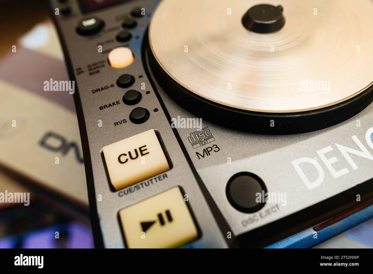 Frankfurt, Germany Oct 24, 2023 Closeup focus on the cue button