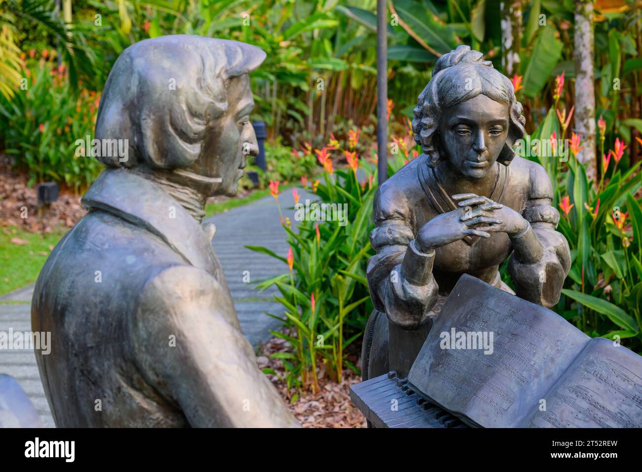 Chopin overlooking the symphony stage at the Singapore Botanic Gardens ...