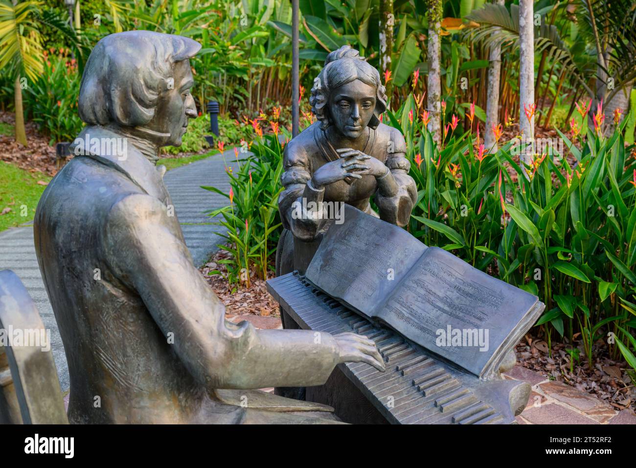 Chopin overlooking the symphony stage at the Singapore Botanic Gardens ...