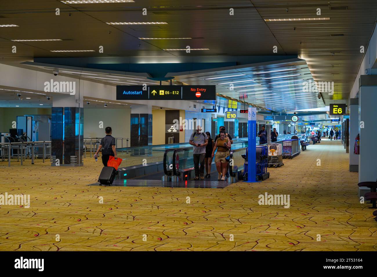 Terminal 2 at Singapore Changi Airport Stock Photo