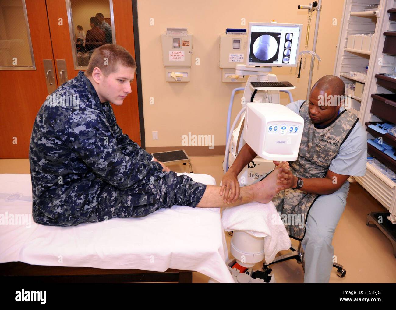 bedside Xray machine, Naval Medical Center San Diego, newly renovated