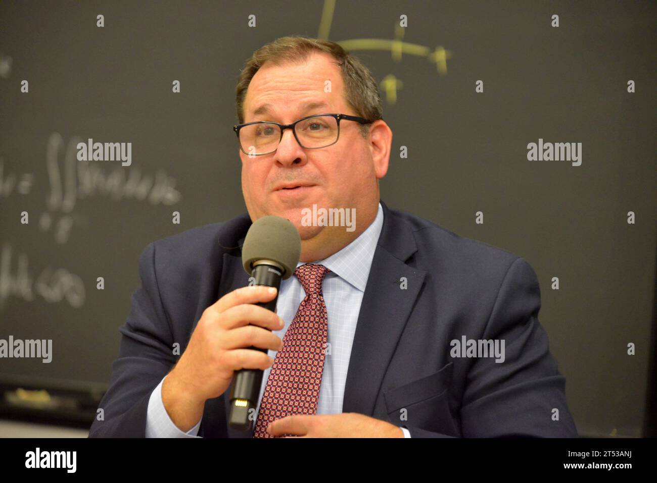 Medford, MA, USA. 27th Oct, 2023. Charles Mahtesian, Politico, is a