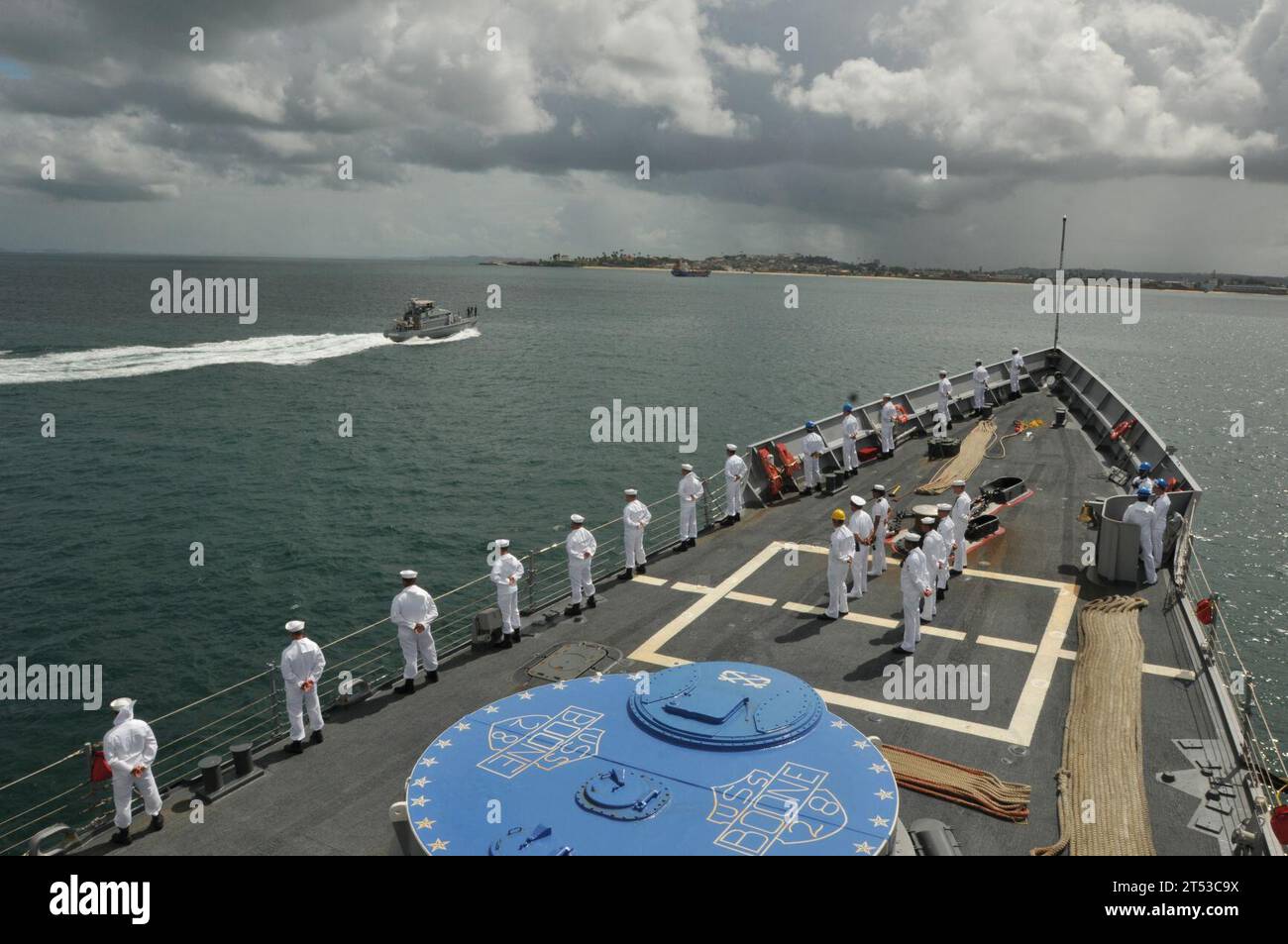 Brazil, Frigate, Guided-Missile, navy, Sailors, SALVADOR, Southern Seas 2011, U.S. Navy, USS Boone (FFG 28) Stock Photo