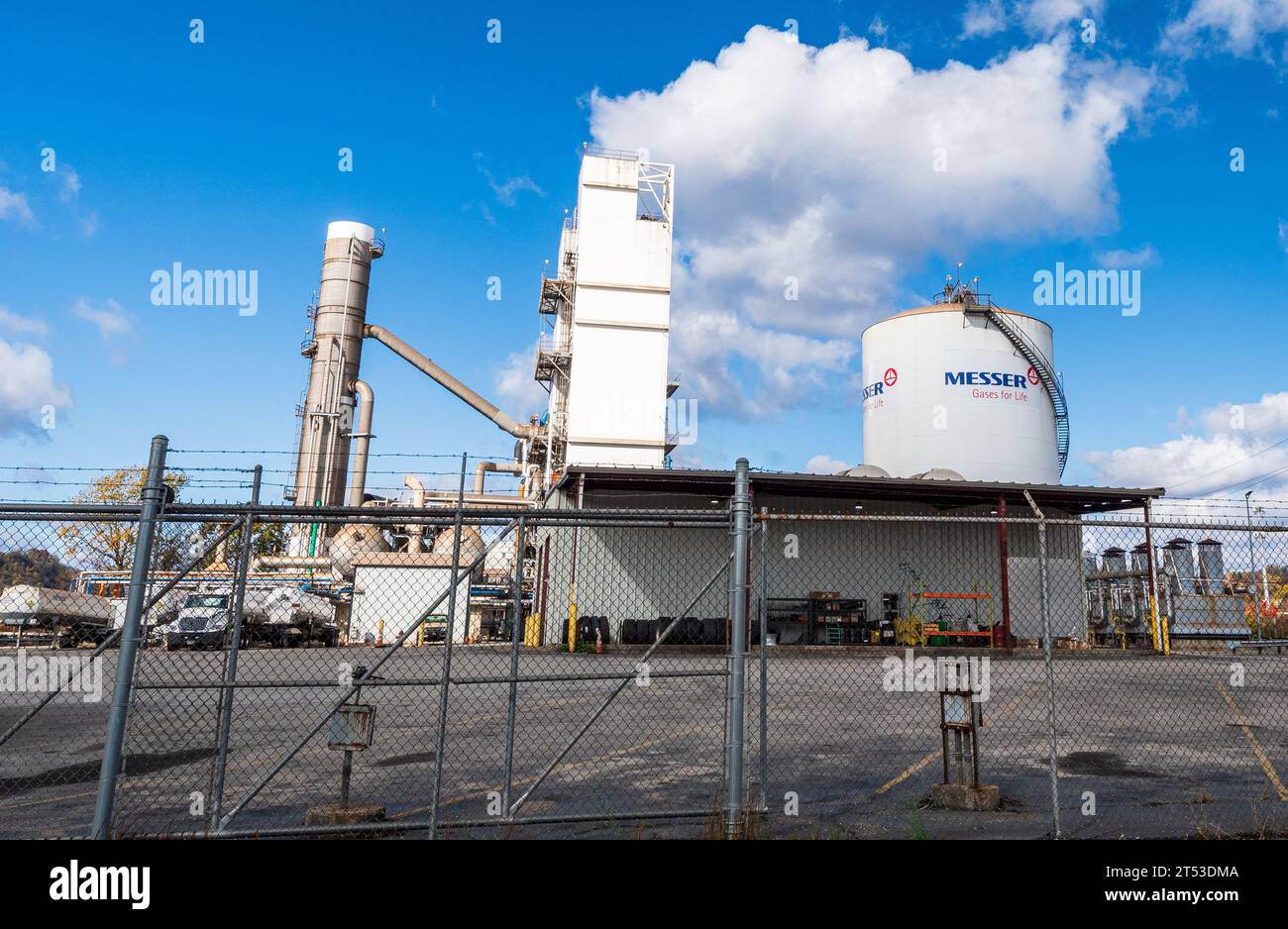 A Messer company industrial gas manufacturing plant on Washington ...