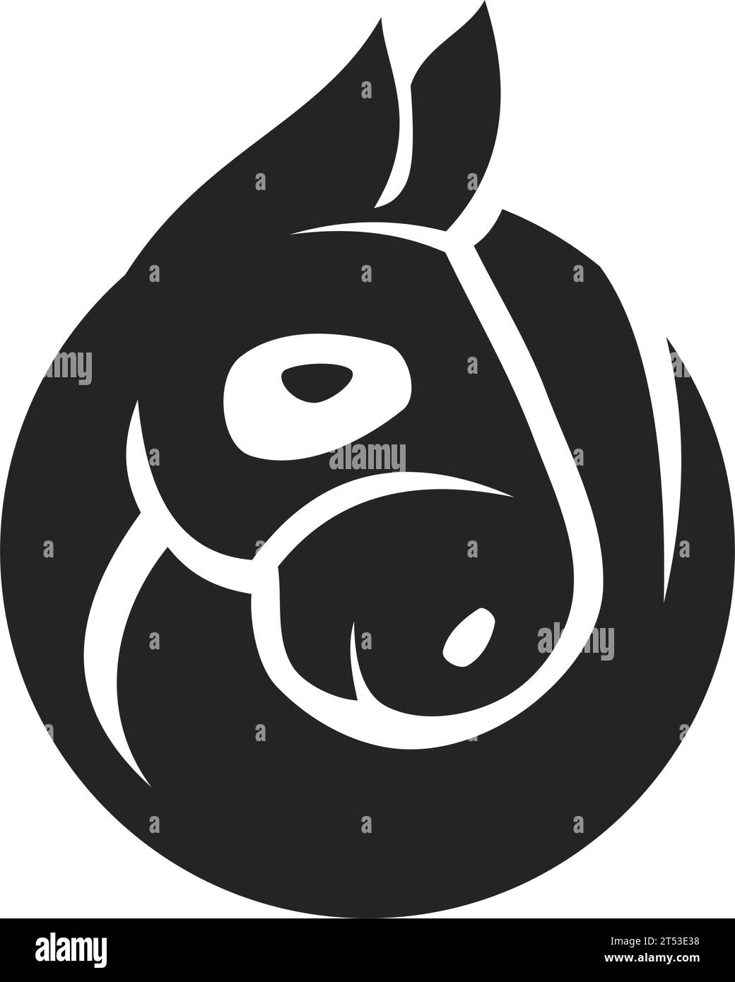 Rabbit logo template isolated brand identity icon Vector Image