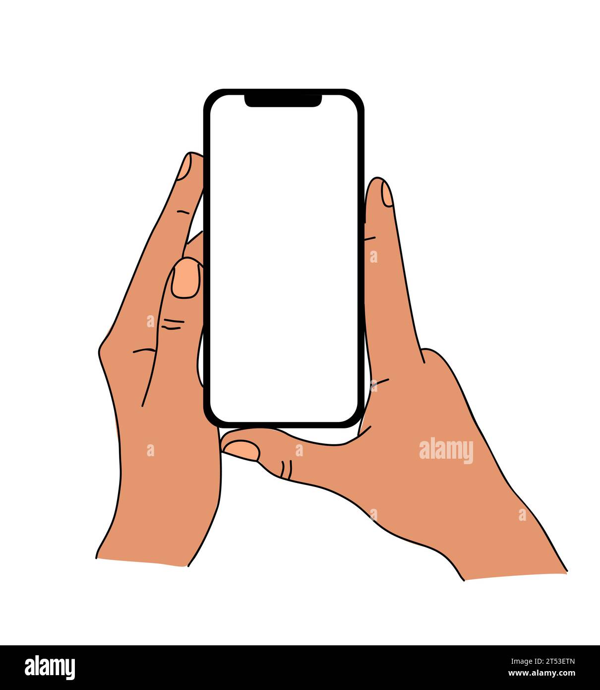 Handing Phone Vector Phone icon vector bundle get Cut Out Stock Images & Pictures - Alamy