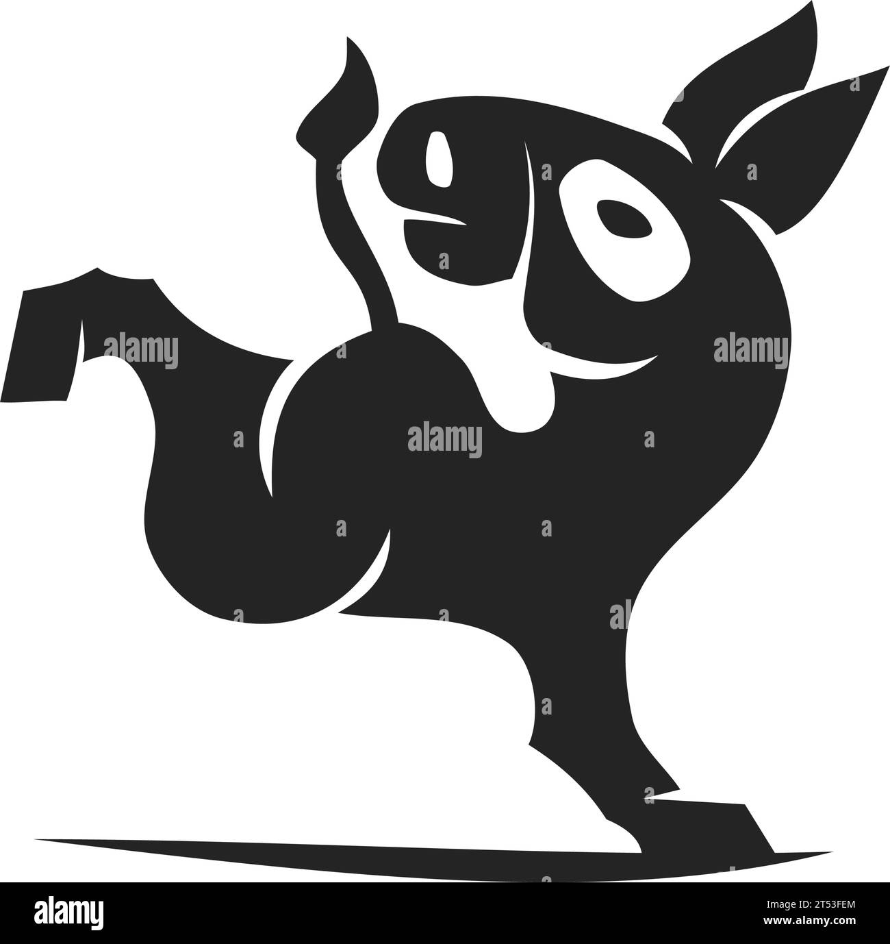 Donkey logo template Isolated. Brand Identity. Icon Abstract Vector