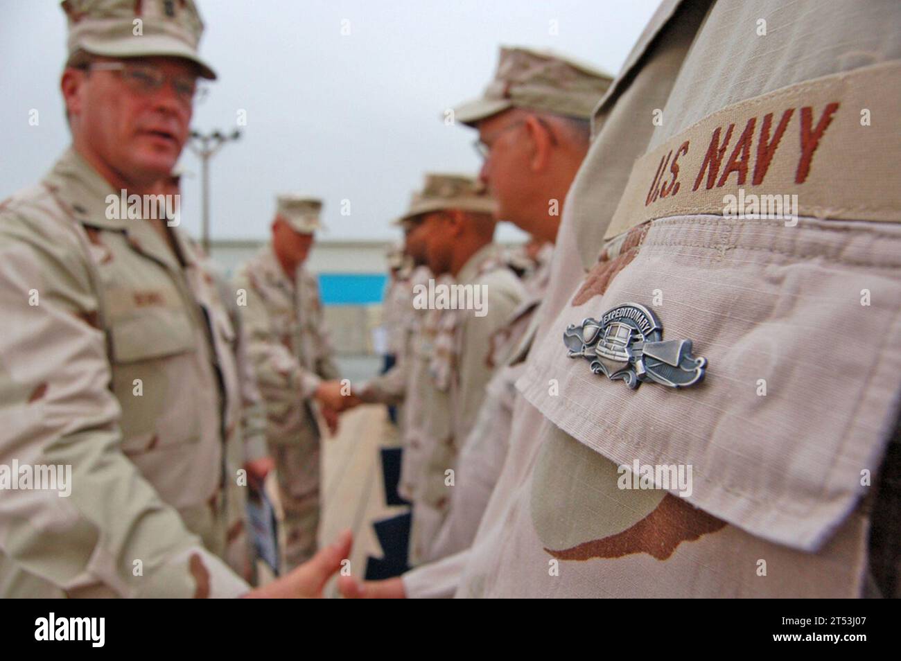 Cargo Handlers, Navy Reservist, people, pinning ceremony Stock Photo