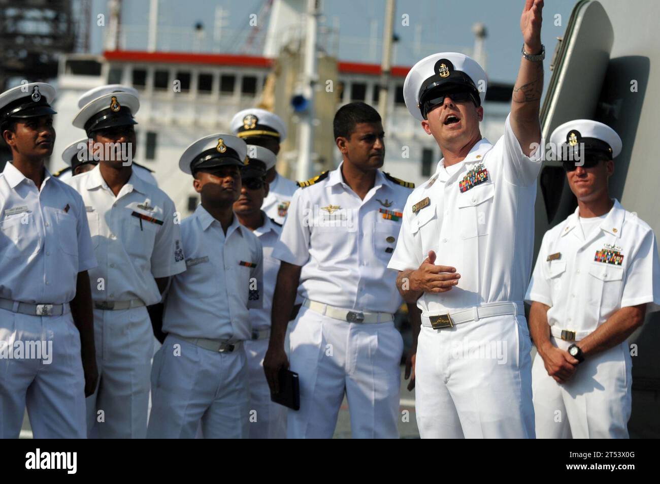 Chennai, India, Indian Navy, man the rails, port visit, tour, U.S. 7th ...