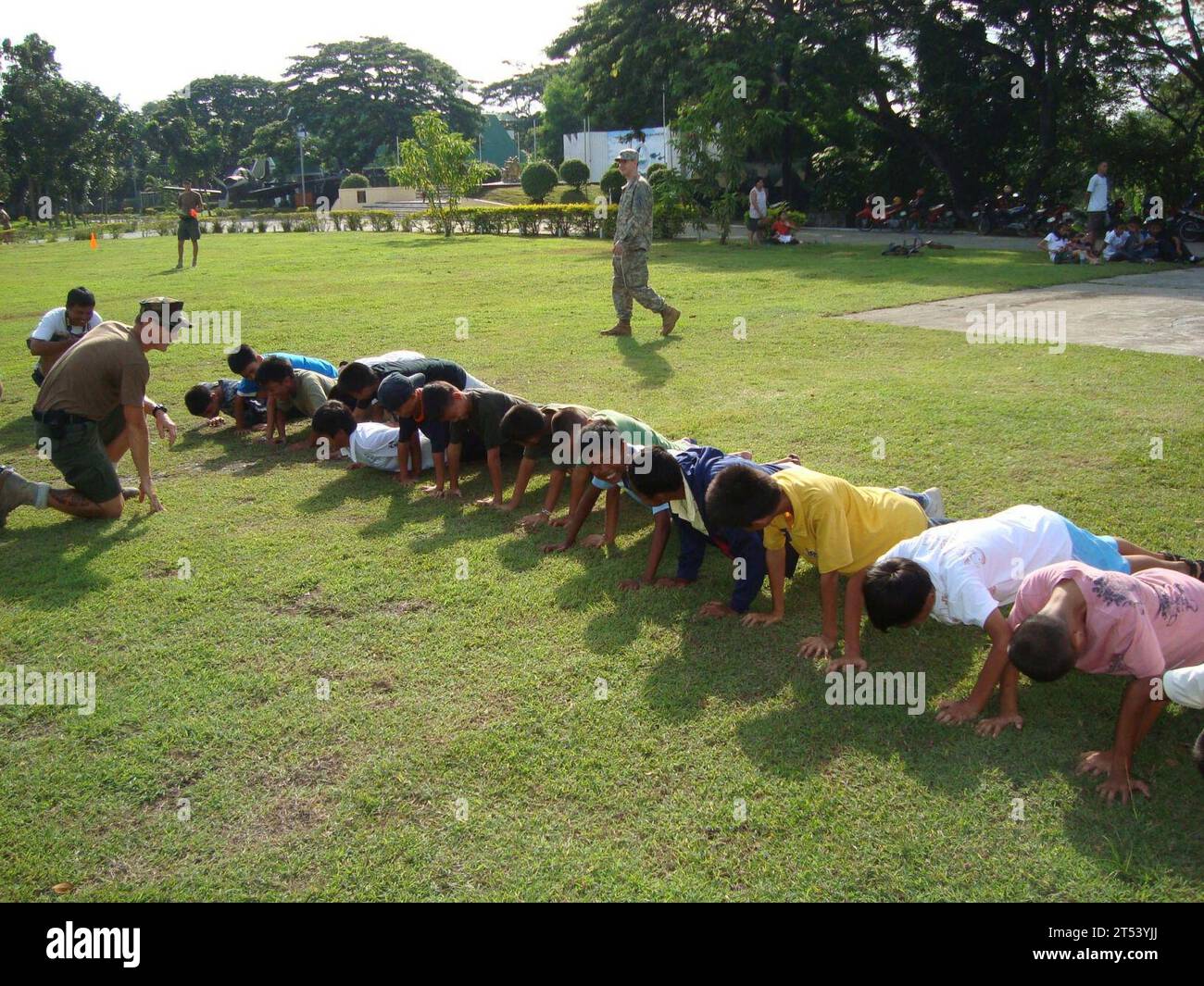 children, Joint Special Operations, Navy Special Warfare, Philippines, physical training, Sailor, Task Force Stock Photo
