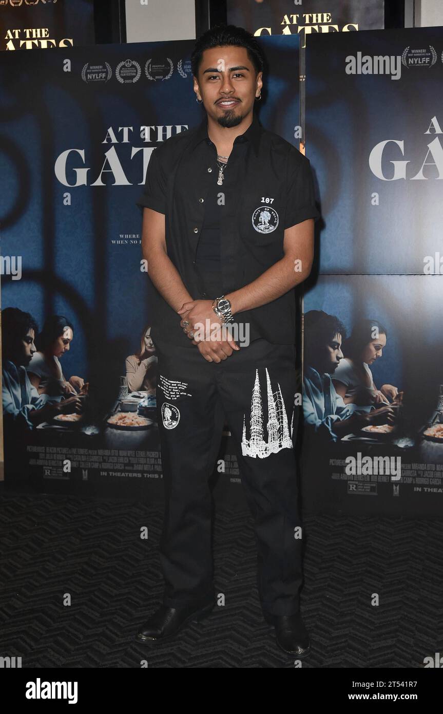 Ezekiel Pacheco attends the premiere of “At the Gates” on Thursday, Nov