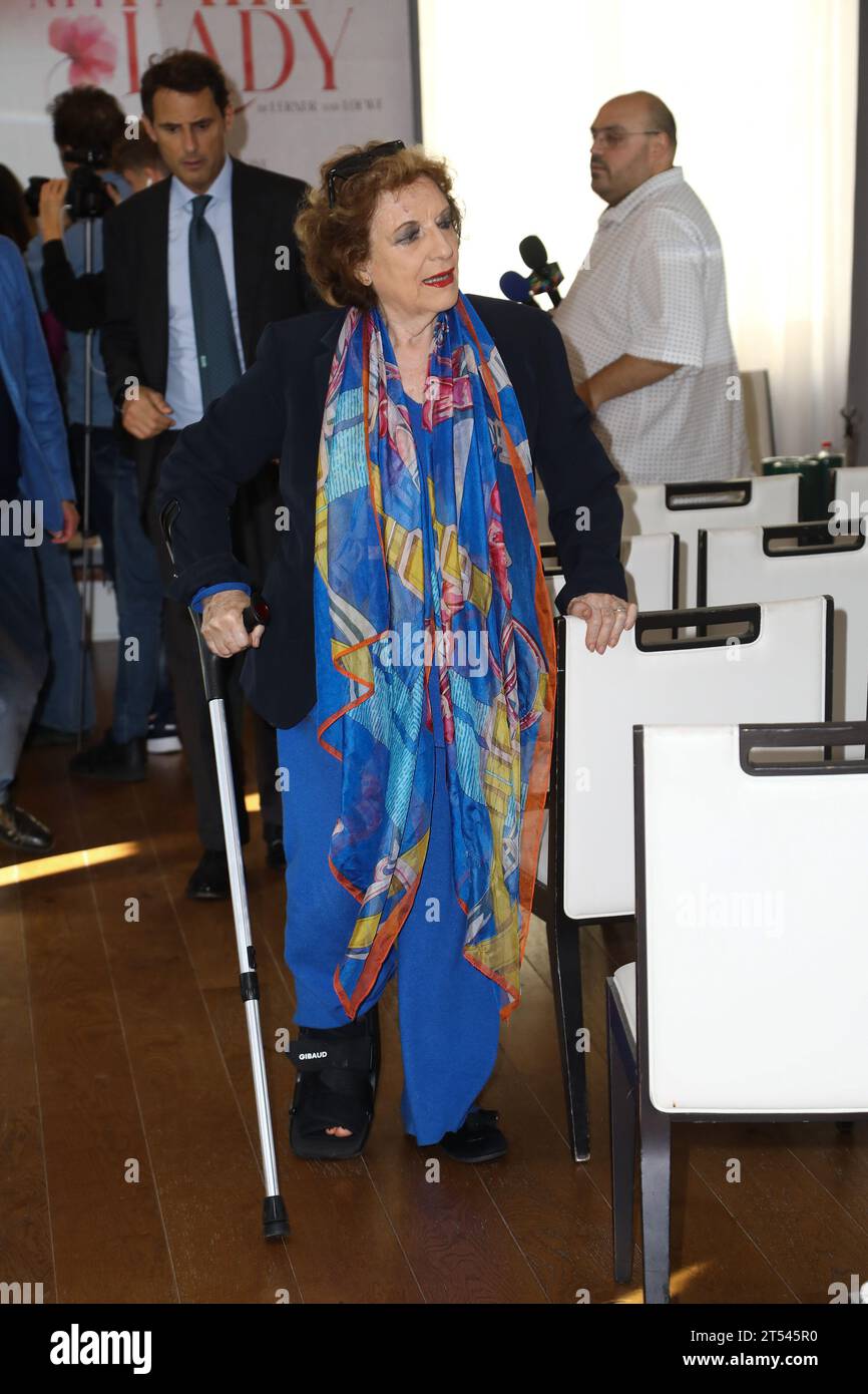 Rome, Italy. 31st Oct, 2023. Rome, hotel Bernini, presentation of the theatrical show 'My fair lady'. In the photo: Fioretta Mari injured Credit: Independent Photo Agency/Alamy Live News Stock Photo