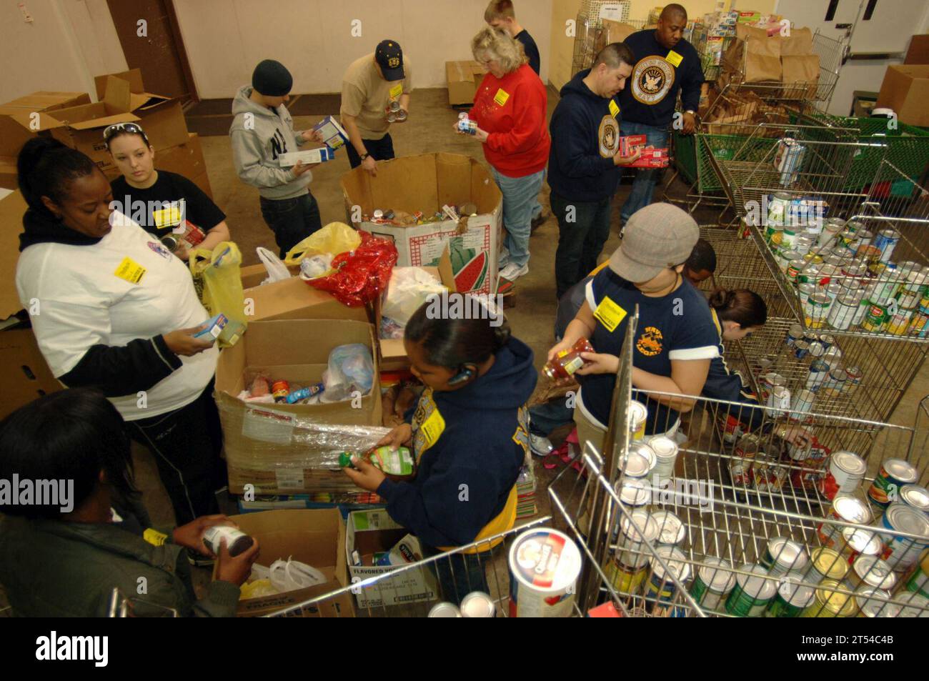 Conference, Food Bank, volunteer Stock Photo Alamy