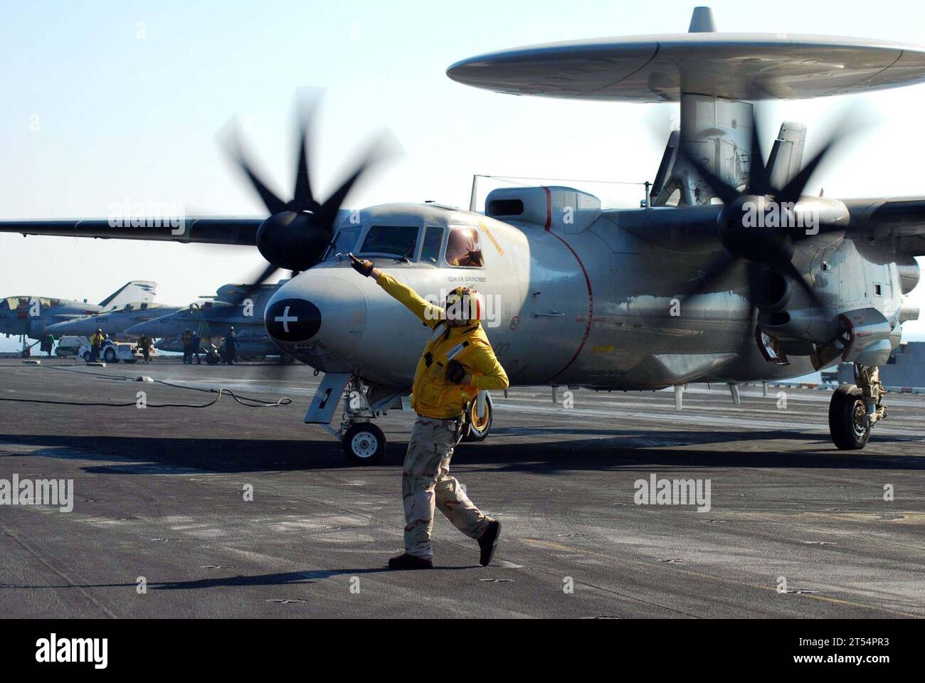 e2-c hawkeye, flight deck, North Arabian Sea, U.S. navy , USS Nimitz ...